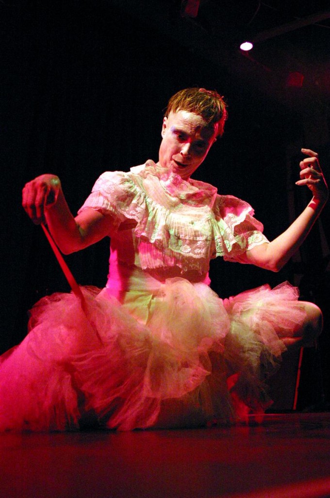 "Red Cord In Color" photo by Florence Poulain "Alchemy (solo) Galapagos Performance Space, Brooklyn, NY