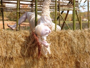 Julie Becton Gillum Performing "Bamboo Tunnel" Photograph by Zen Sutherland